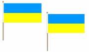 Håndholdt flag Ukraine 15x22,5cm